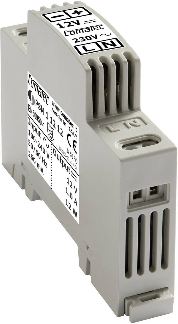 Comatec PSM1/12.12 DIN-napajanje (DIN-letva)  12 V/DC 1 A 12 W   Content 1 St.