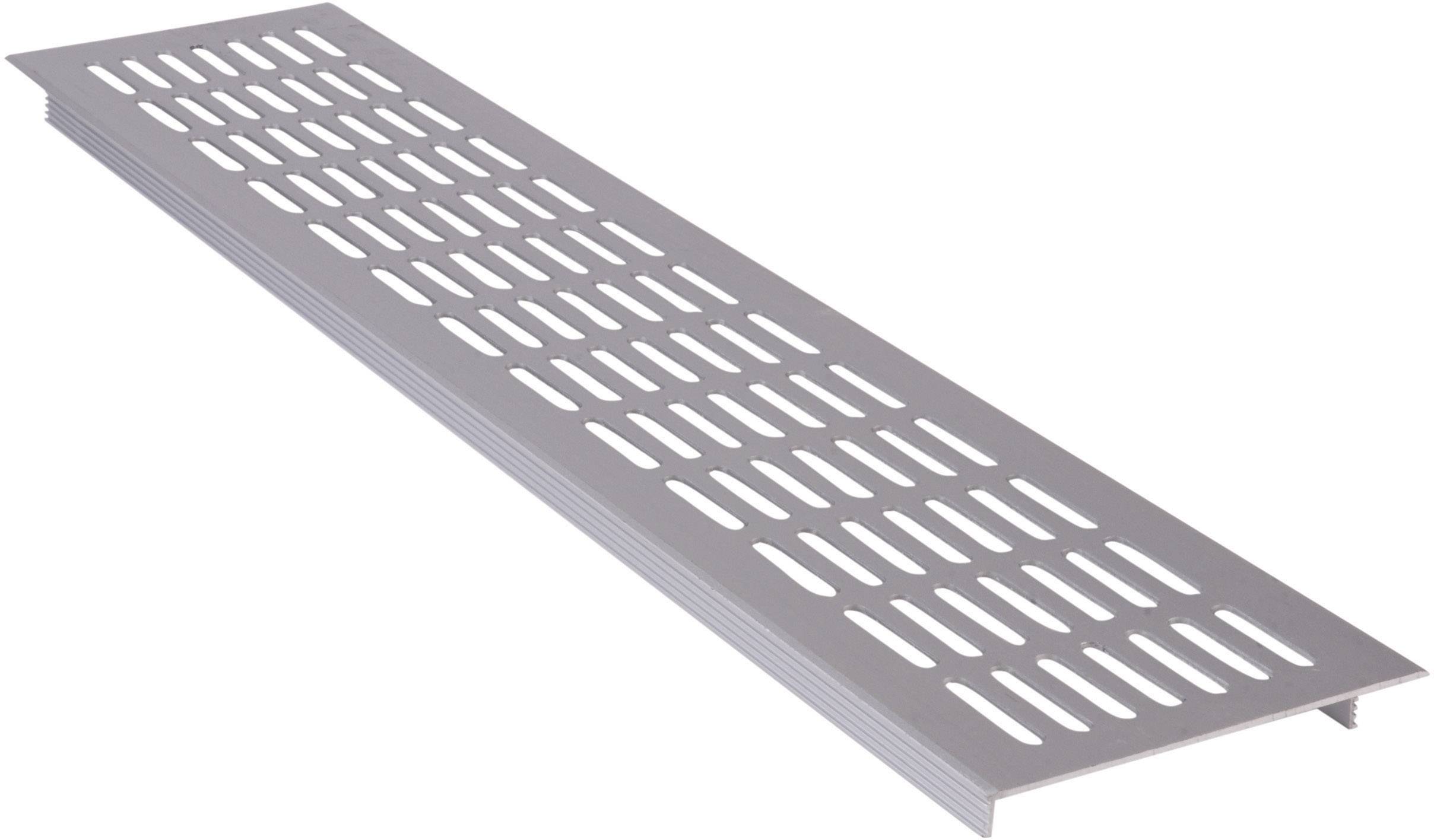 Wallair Licht metaalrooster Zilver (l x b x h) 480 x 100 x 16 mm N35847