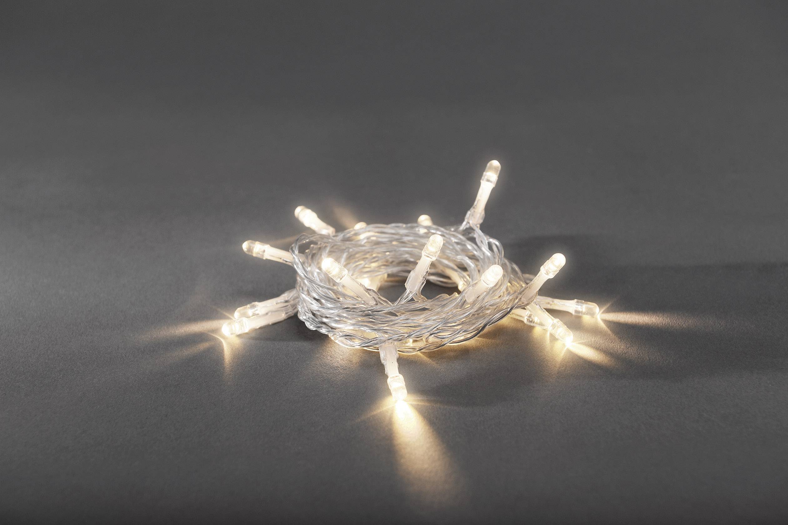Konstsmide 1408-103 mikro svjetlosni lanac unutra baterijski pogon Broj žarulja 20 LED toplo bijela-1