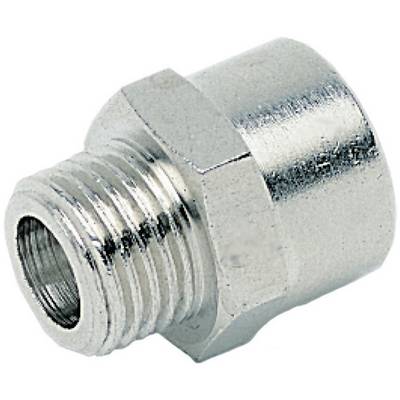 Metalni adapter s vanjskim navojem lijevo i unutarnjim šesterokutom desno. Koristi se za spajanje različitih sustava cijevi.