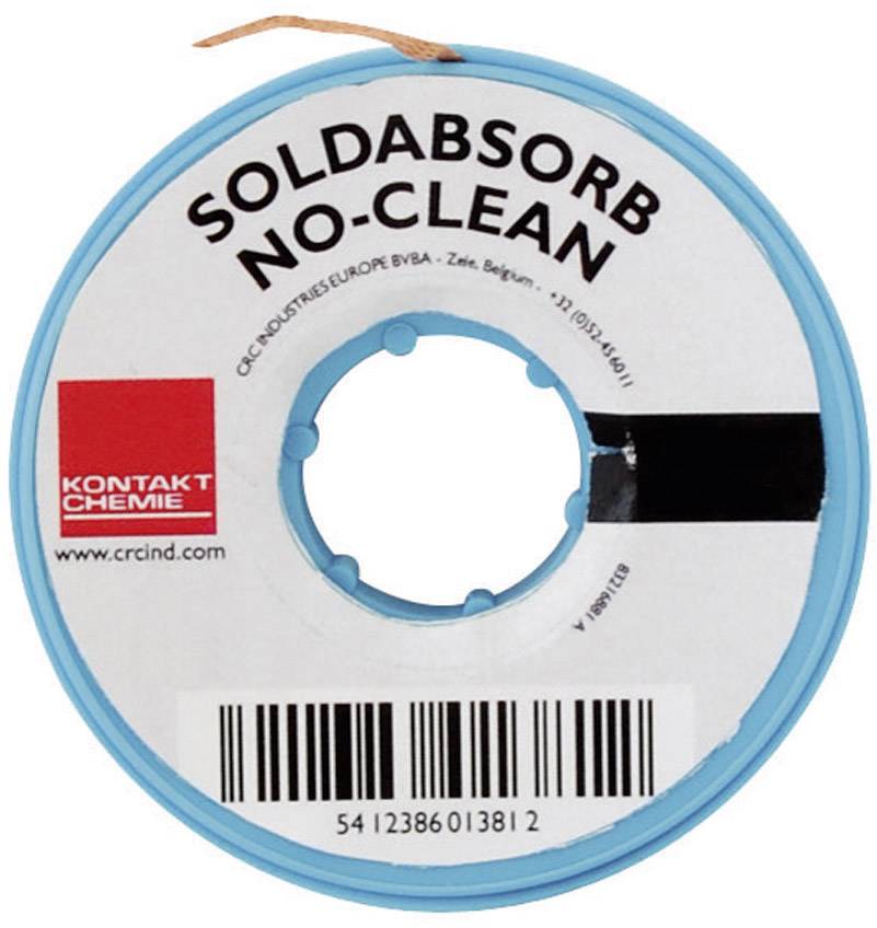 Rolna s lanenom za uklanjanje lemljenja, označena natpisom 'SOLDABSORB NO-CLEAN' i logotipom marke 'Kontakt Chemie'.