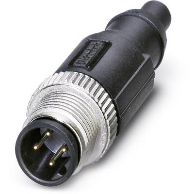 Crni i srebrni trofazni električni konektor, tipičan dizajn za audio i rasvjetne kablove.