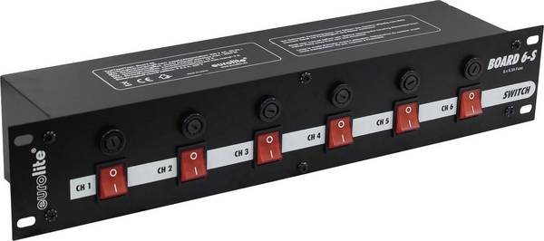 Eurolite 48,3 cm (19")-Board 19" distributer električne energije 6-struki 2 U
