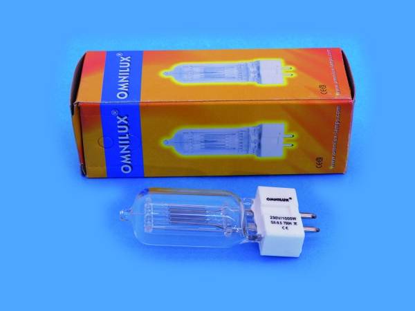 Omnilux Studiolampe halogen svjetiljka s svjetlosnim efektom   230 V GX9.5 1000 W bijela