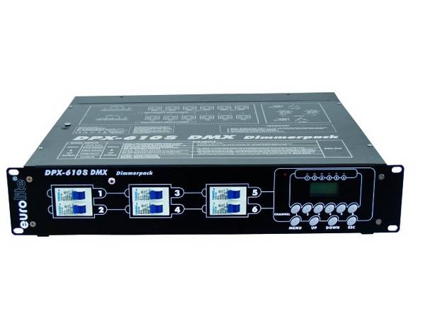 Eurolite DPX-610 DMX prigušivač 6-kanalni 19 inča dizajn