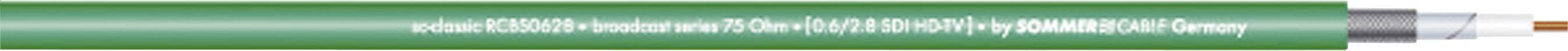 Sommer Cable 605-0104 0628 Videokabel 1 x 0.28 mm² + 1 x 0.28 mm² Groen per meter
