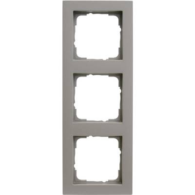 GIRA program prekidača 3-struki okvir E2, Standard 55, System 55 aluminij boja 0213 25 1 St.-0