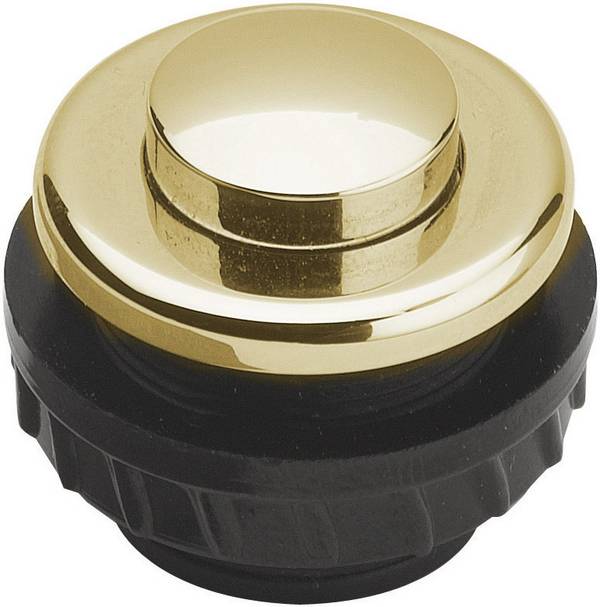 Grothe 62025 tipka za zvono  1-struki zlatna 12 V/1,5 A