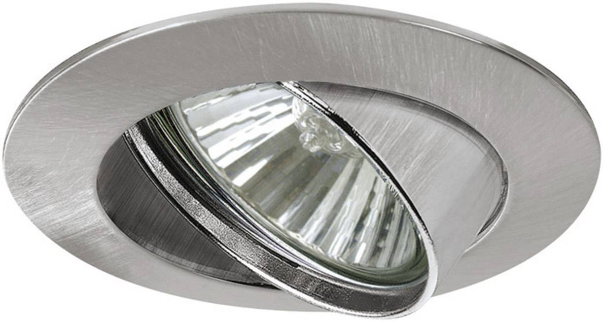 Ugradbeni reflektorski reflektor u metalnom okviru, podesiv s prozirnim sjenilom. Pogodan za moderan unutarnji dizajn i ciljano osvjetljenje.