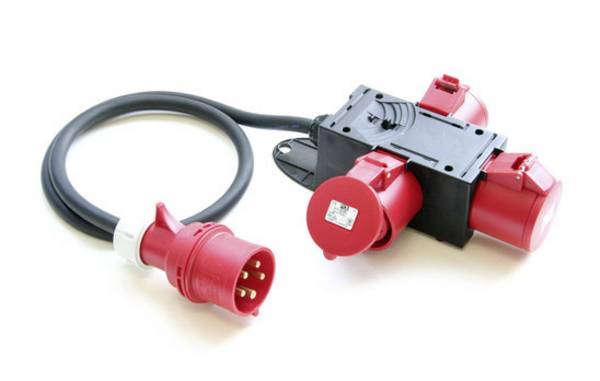 SIROX CEE razvodnik Kompaktverteiler mit Zuleitung 1,5m H07RN-F 5G6,0 qmm 32A 953.0113 400 V 32 A
