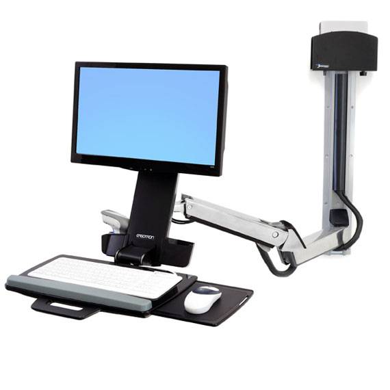 Ergotron ruka za produžetak Pogodno za seriju (držač): Ergotron styleview kombinirana ruka za sjedenje i stajanje srebrn-6
