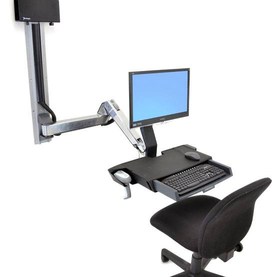 Ergotron ruka za produžetak Pogodno za seriju (držač): Ergotron styleview kombinirana ruka za sjedenje i stajanje srebrn-8