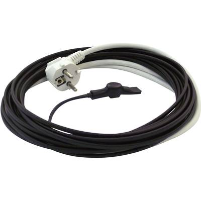 Dugi, namotani električni produžni kabel s utikačem i priključkom, pogodan za unutarnju upotrebu i općenite električne primjene.