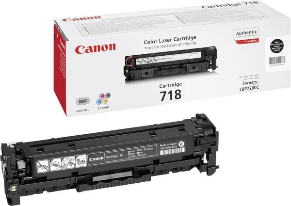 Canon toner 718 BK original  crna 3400 Stranica 2662B002