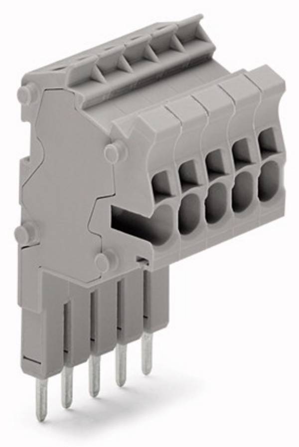 WAGO 2001-557 letva rednih stezaljki 4.20 mm opruga  siva 10 St.