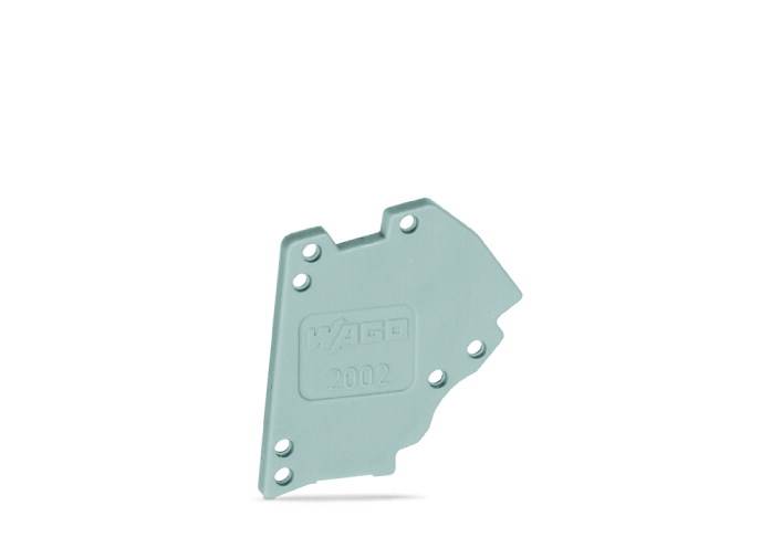 Zeleni krajnji nosač za upotrebu u industrijskoj aplikaciji konektora s četiri mounting otvora.