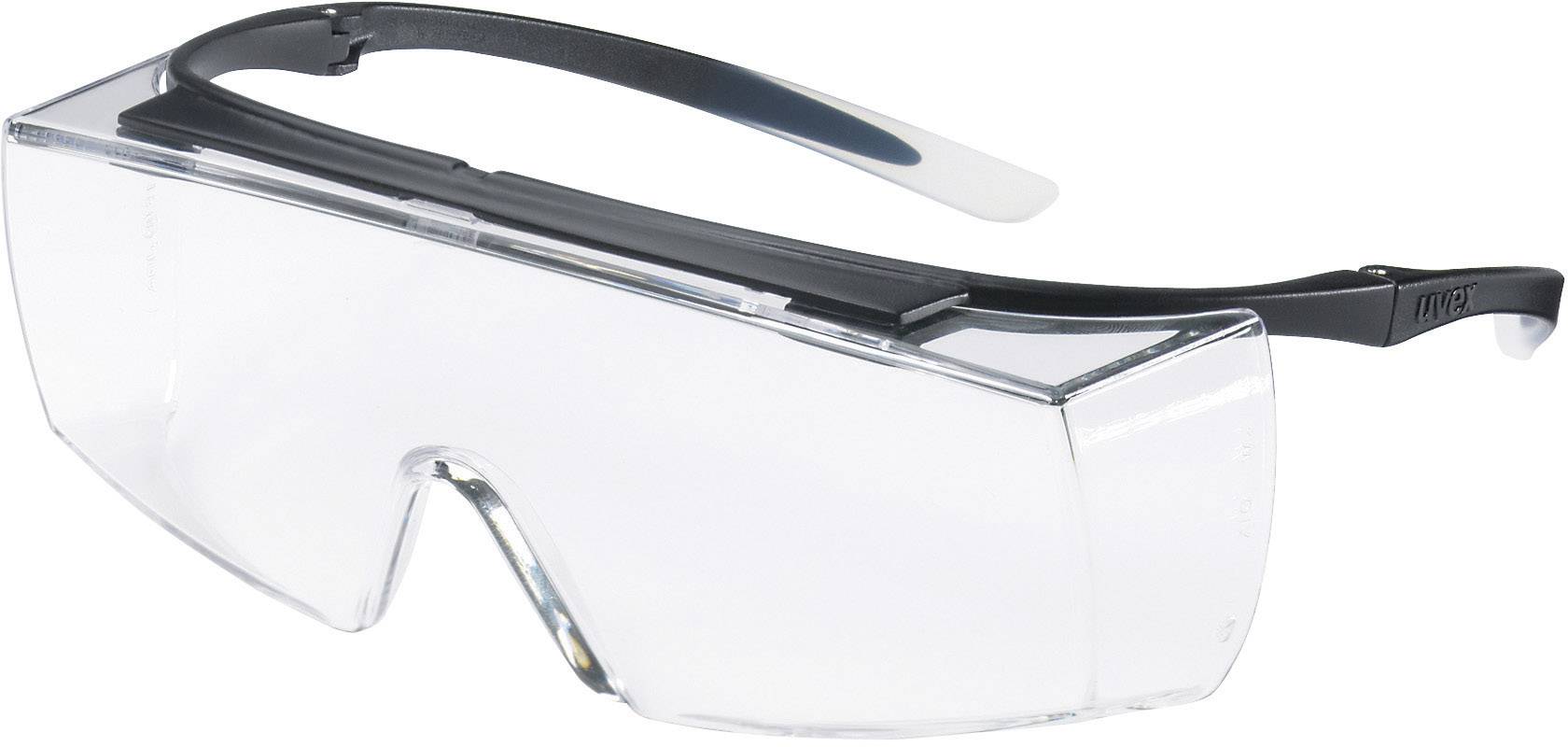 uvex super f OTG 9169585 Veiligheidsbril Incl. UV-bescherming Zwart, Wit