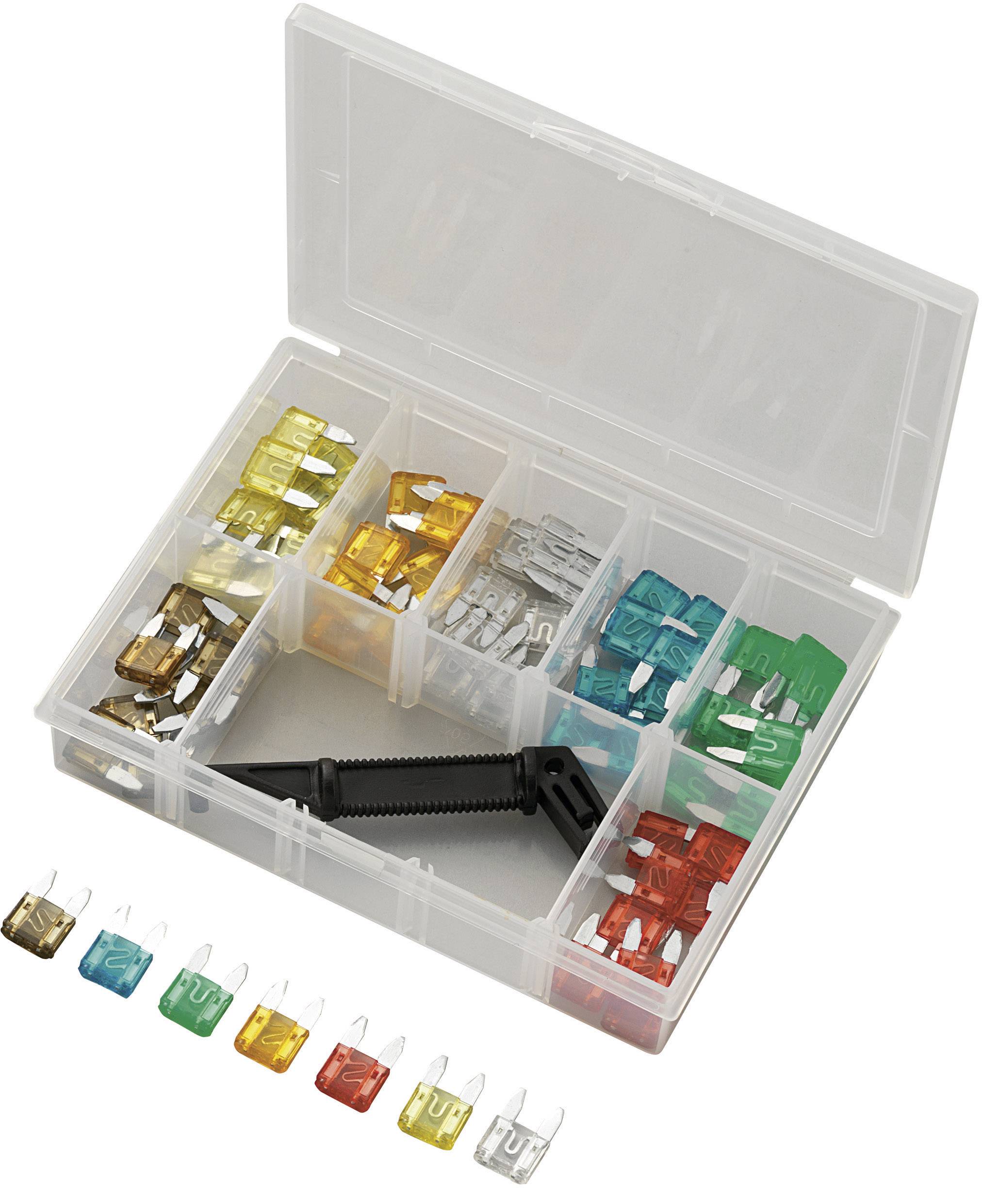 TRU COMPONENTS Y101-70TS Platte minizekering 5 A, 7.5 A, 10 A, 15 A, 20 A, 25 A, 30 A 71 stuk(s)