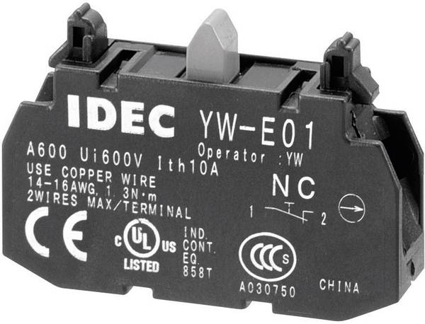 Idec YW-E01 kontaktni element 1 otvarač s povratom 240 V/AC 1 St.