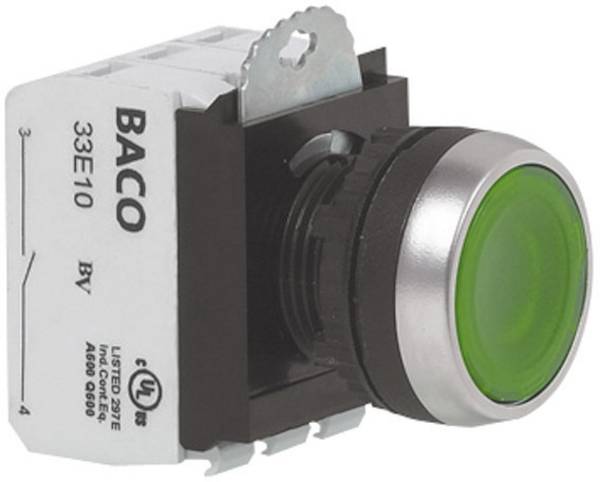 BACO 100510-RD L21AA01Q tipkalo prednji prsten od metala, kromirani  crvena   1 St.