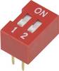 TRU COMPONENTS 704824 DSR-02 DIP prekidač Broj polova (broj) 2 klizni tip 1 St.