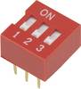 TRU COMPONENTS 704837 DSR-03 DIP prekidač Broj polova (broj) 3 klizni tip 1 St.