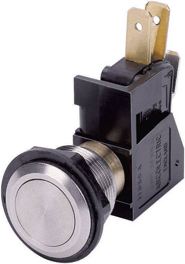Arcolectric (Bulgin Ltd.) C0911VAAAA C0911VAAAA tlačno tipkalo sa zaštitom od vandalizma 250 V/AC 15 A 1 x on/(on) s povratom 1 St.