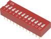 TRU COMPONENTS 704963 DSR-12 DIP prekidač Broj polova (broj) 12 klizni tip 1 St.
