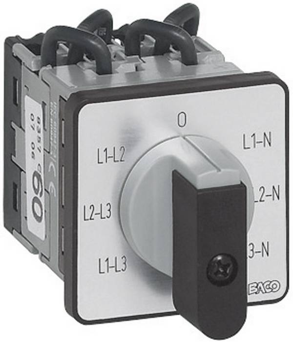 BACO NY37GQ1 preklopnik za voltmetar  16 A  360 ° siva, crna 1 St.