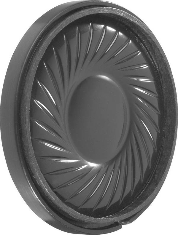 Visaton K 36 WP - 50 Ohm 1.4 palac 3.6 cm minijaturni zvučnik 1 W 50 Ω crna plastična membrana, otporan na vlagu