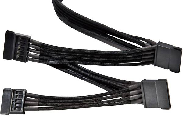 BeQuiet struja priključni kabel [4x SATA-strujni utikač 15-polni - 1x bequiet! modularno napajanje] 0.90 m crna