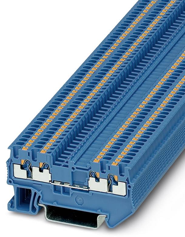 Plavi razvodni blok za povezivanje s više spojnih točaka, pogodan za električnu žičanu instalaciju i industrijske primjene.
