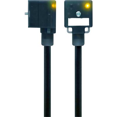 Dva električna konektora s LED indikatorima na crnom kablu, jedan s pravokutnim kućištem, drugi otvorenog dizajna.