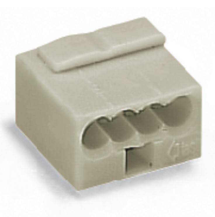 WAGO 243-314 spojna stezaljka fleksibilno: - kruti: 0.28-0.5 mm² Broj polova (broj): 4 400 St. svijetlosiva