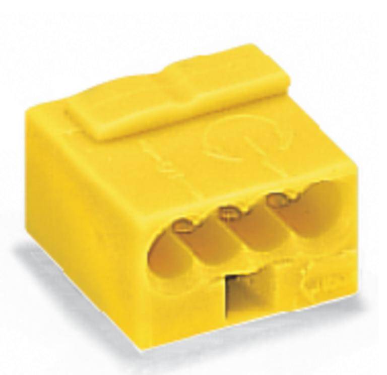 WAGO 243-514 spojna stezaljka fleksibilno: - kruti: 0.28-0.5 mm² Broj polova (broj): 4 400 St. žuta