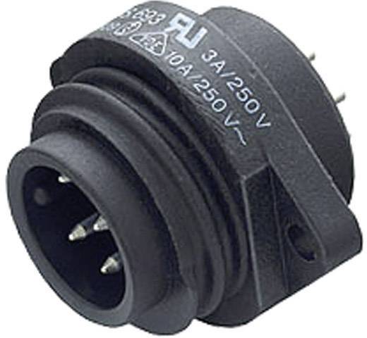 Okrugli, crni električni konektor s tri pina, pogodan za 3A/250V i 10A/250V.