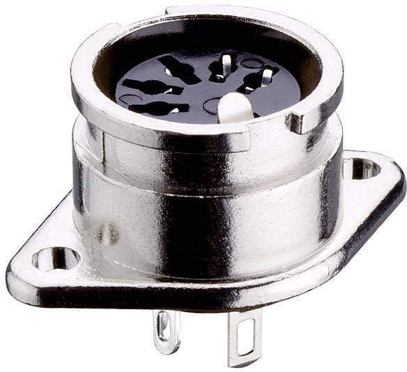 Lumberg 71207060 DIN-connector Flensbus, contacten recht Aantal polen: 6 Zilver 1 stuk(s)