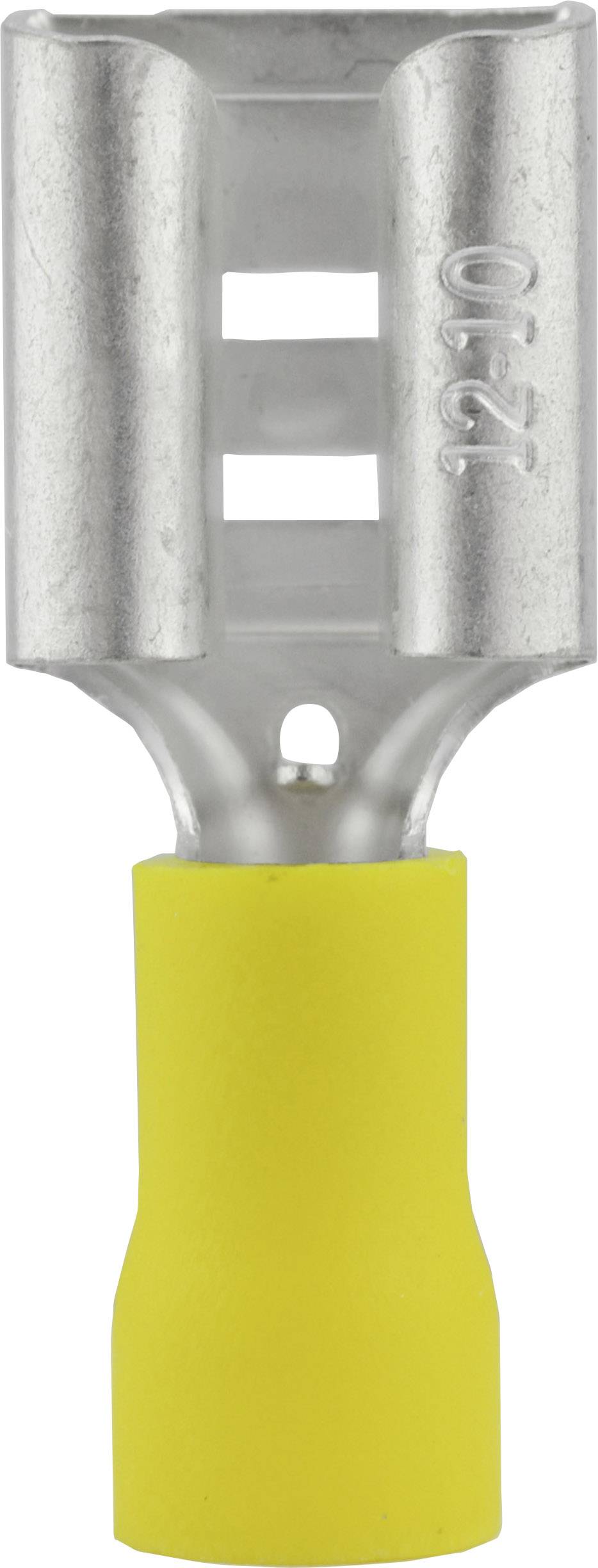 Vogt Verbindungstechnik 3914S Platte stekker (female) Insteekbreedte: 9.5 mm Insteekdikte: 1.2 mm 180 ° Deels geïsoleerd Geel 1 stuk(s)
