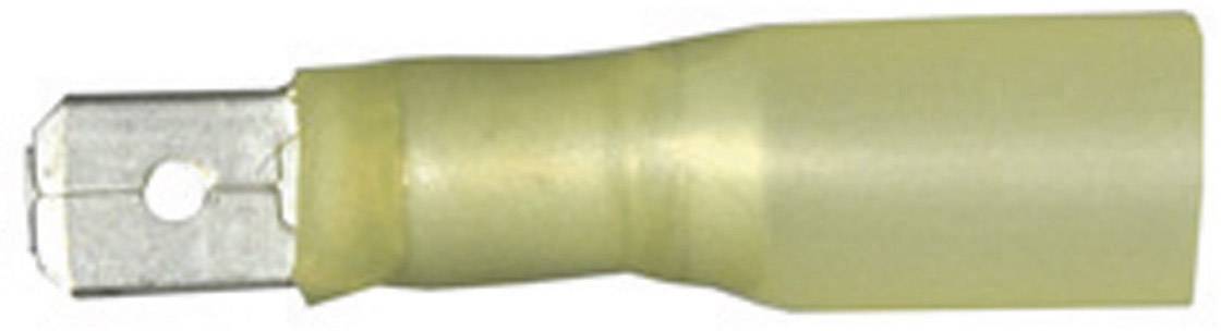 Vogt Verbindungstechnik 3912h Platte stekker (male) Met krimpkous Insteekbreedte: 6.3 mm Insteekdikte: 0.8 mm 180 ° Deels geïsoleerd Geel 1 stuk(s)