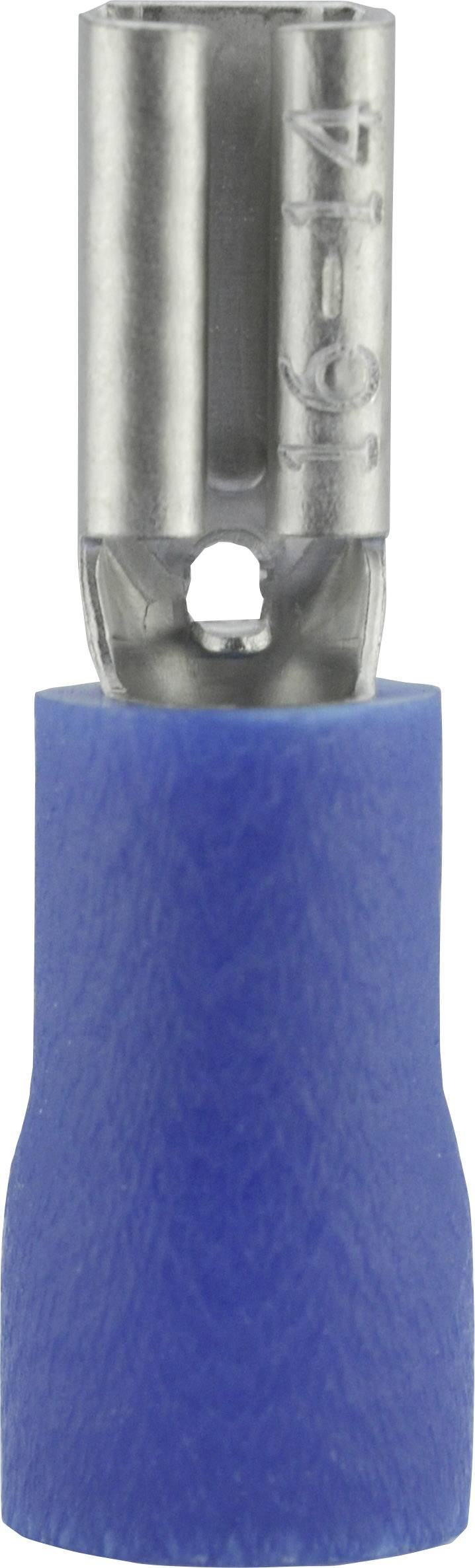 Vogt Verbindungstechnik 389908S Platte stekker (female) Insteekbreedte: 2.8 mm Insteekdikte: 0.8 mm 180 ° Deels geïsoleerd Blauw 1 stuk(s)