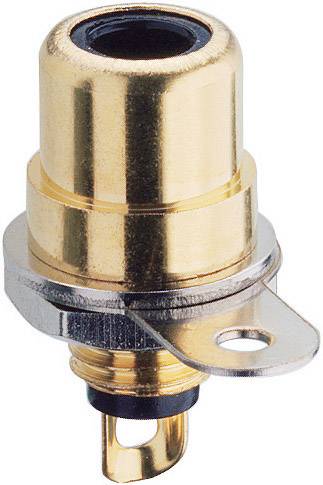 Lumberg BTO 1 V-BK Cinch-connector Bus, inbouw verticaal Aantal polen: 2 Zwart 1 stuk(s)
