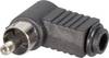 TRU COMPONENTS 1578822 činč konektor kutni muški konektor Broj polova (broj): 2 crna 1 St.