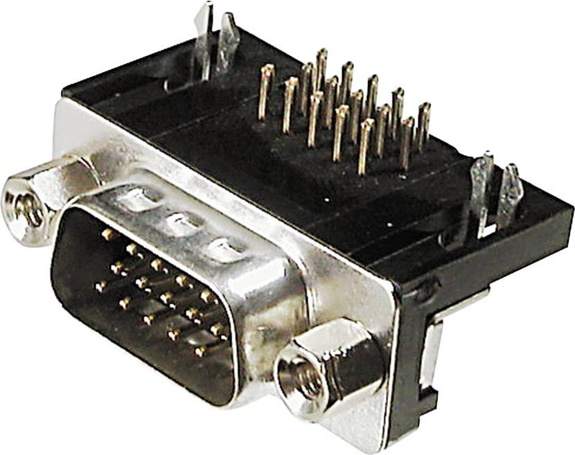 ASSMANN WSW A-HDS 15 A-KG/T D-sub male connector 90 ° Aantal polen: 15 Solderen 1 stuk(s)