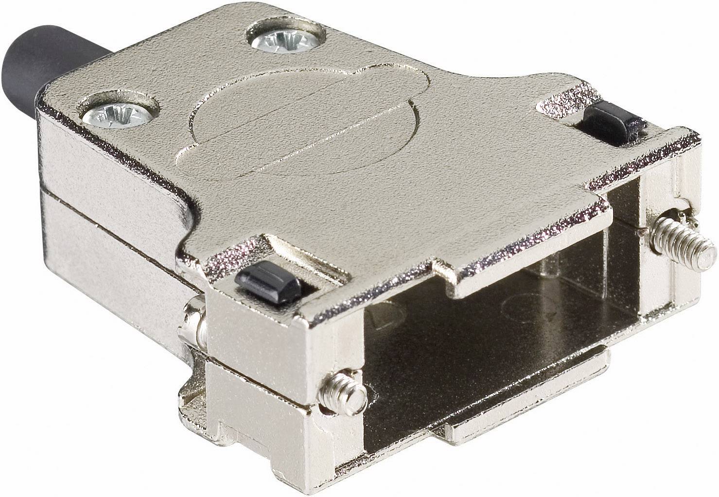 HARTING 09 67 009 0344 09670090344 D-sub behuizing Aantal polen: 9 Metaal 180 ° Zilver 1 stuk(s)