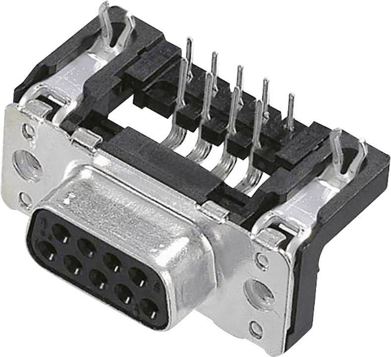 HARTING 09661526611 09661526611 D-sub female connector 90 ° Aantal polen: 9 Solderen 1 stuk(s)