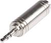 Hicon HI-JS3JS6-MF HI-JS3JS6-MF utičnica audio adapter [1x 3,5 mm banana utikač - 1x priključna doza za 6,3 mm banana utikač] srebrna