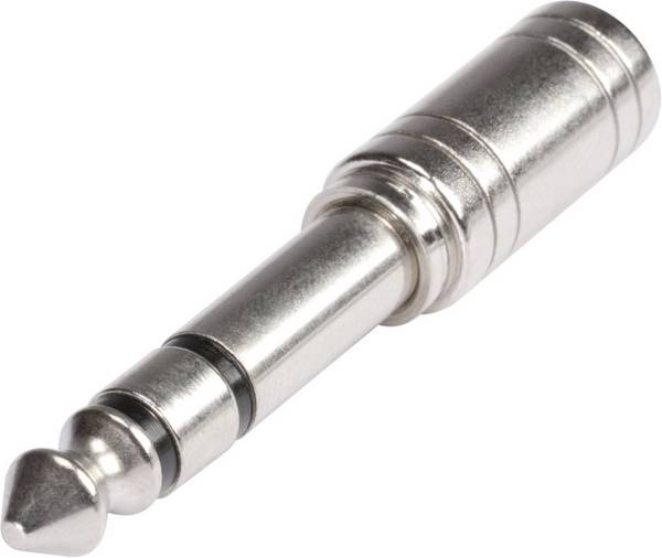 Hicon HI-JS6JS3-MF HI-JS6JS3-MF utičnica audio adapter [1x 6,3 mm banana utikač - 1x priključna doza za 3,5 mm banana utikač] srebrna
