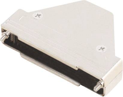 Metalno kućište sa vijcima i pravokutnim priključkom, vjerojatno za utikač ili adapter, prikazuje tehničku opremu.