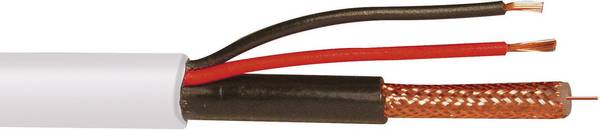 ABUS KA9002 audio, video kabel  50.00 m bijela