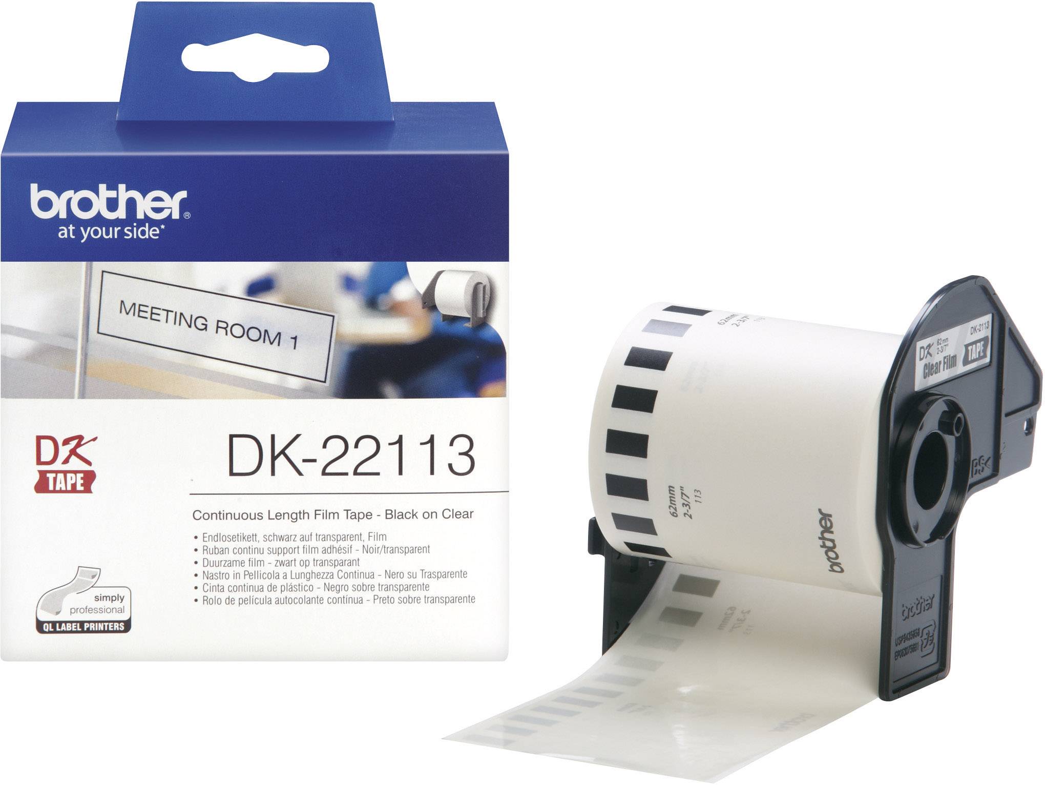 Brother Ruban continu DK 22251 pour imprimante d'étiquettes QL 62 mm x 15 24 Impression et - vue 5